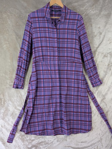 French connection purple plaid - french,