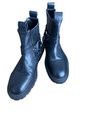 Zara Black Ankle Boots Size 4