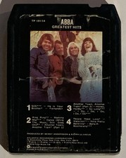 8 track tape untested ABBA "Greatest Hits" Atlantic Play Tested Working