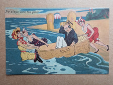 OLD POSTCARD ARTIST HUMOUR MAN