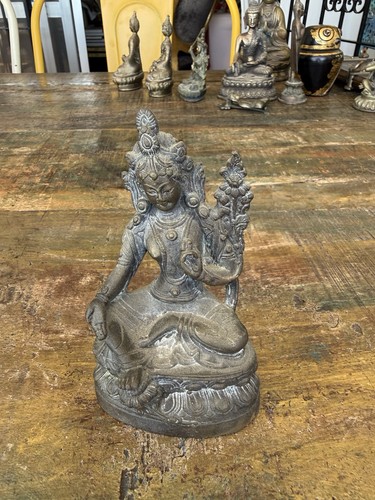 Antique bronze asian musician - bronze,