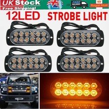 4x 12LED Amber Strobe Recovery