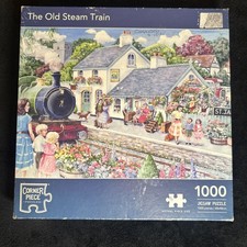 The old steam train 1000 - old, 1000-piece
