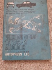 Workshop Manual For Vauxhall Victor 101 1964 1967