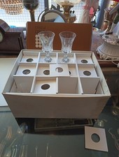 Set of 12 Boxed Cut Crystal