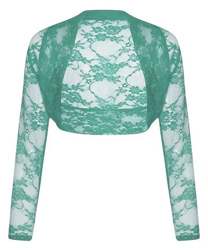 Womens long sleeve lace bolero - womens,
