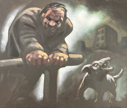 Peter howson obe original - , oil