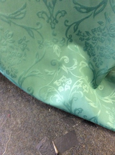 Bluey green curtain fabric - bluey,