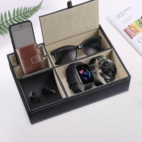 Compartment leather valet - 5,