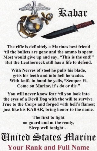 Kabar marine corps - kabar, us