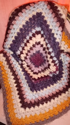 Mohair hand crochet throw warm - crochet,