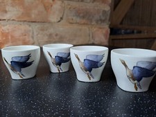 Midwinter Stylecraft WILD GEESE by PETER SCOTT - 4 EGG CUPS - RARE 1960's