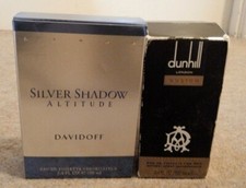 2 Empty EDT for men bottles with boxes-Dunhill, Davidoff Silver Shadow Attitude