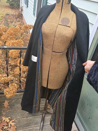 1960s 1950s black wool swing - 1960s,