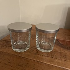 2 x Yankee Candle Jars Clear