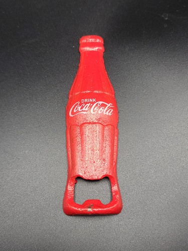 Red painted coca - painted, bottle