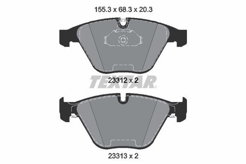 Textar 2331211 front - 2331211, pad