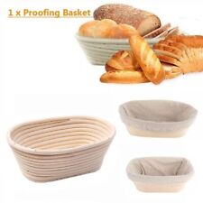Oval Bread Rattan Basket Banneton Brotform Dough Rising Liner Basket Handmade UK
