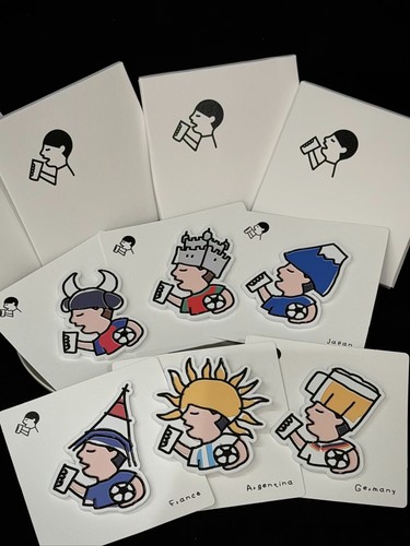 Heytea world cup fridge magnet - world,
