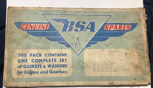 Rare genuine bsa spares - rare,