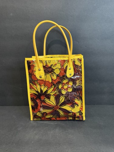 Vintage 1970s floral clear - vintage,