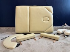 Cream Tahiti Foldable and Portable Massage Table with Accessories