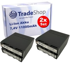 2x Battery 11000mAh for Sony