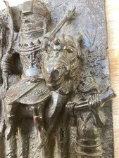 A Ver y Fine Benin Bronze Plaque