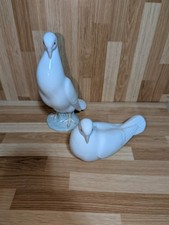 Lladro Doves Standing And Lying