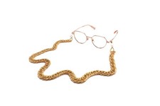 Eyeglasses Gold Double Chain