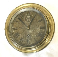 GENUINE Antique Chain Fusee Ships Marine Clock CAIRNS LIVERPOOL with Second Dial