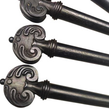 4X Carved Violin Pegs, Ebony