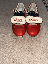 retro ASICS football boots
