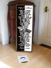 DEPECHE MODE ENJOY THE SILENCE POSTER LYRIC SHEET, VIOLATOR,