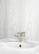 4 x White Wood  Shower  Panels