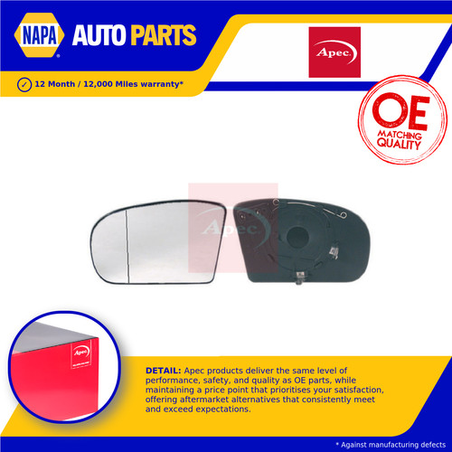 Mirror glass fits - glass, mercedes