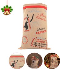 1-100pcs Hessian Santa's