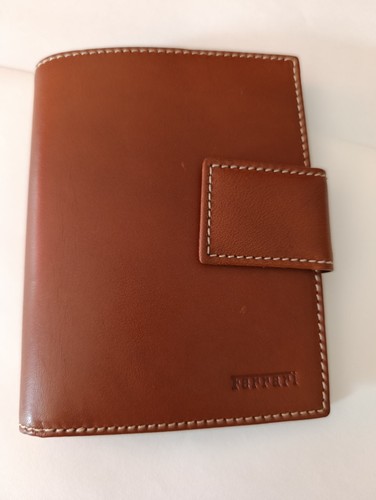 Ferrari brown leather wallet - ferrari,