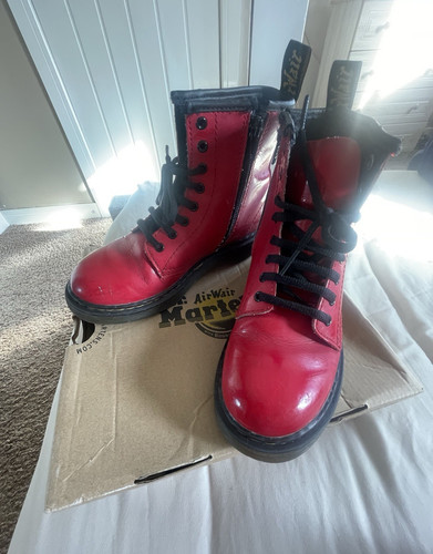 Martens 1460 red patent - dr.,