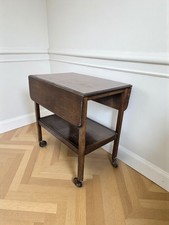 A Vintage Oak Mid 20th Century Drop Leaf Tea Trolly ~Delivery Available~