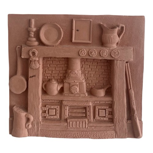Vintage terracotta wall art - vintage,