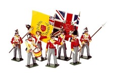 Tradition Toy Soldiers -Set 706 - British Line Infantry Napoleonic Wars 7 pieces