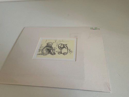 Winnie the pooh sketch mounted - winnie,
