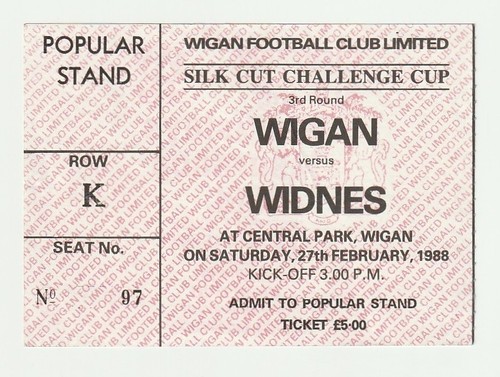 1988 rugby league - rugby, ticket