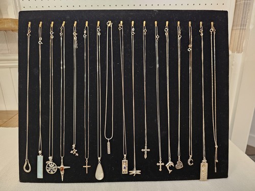 Sterling silver pendants - silver,