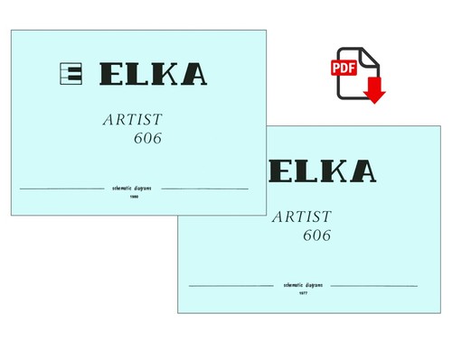 Elka artist 606 service manual - service,
