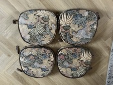 4 x ORIGINAL Floral Tapestry ERCOL SEAT PADS, QUAKER WINDSOR/GOLDSMITH chairs