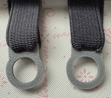 Silver Cross Dolls Pram Spares - Apron Lift Ring Tabs Elastics Plastic Oberon