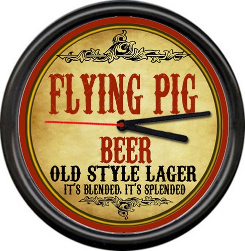 Flying pig when - fly, beer