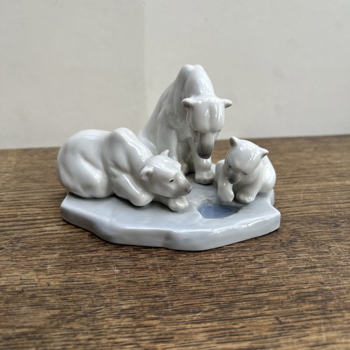 Lladro polar bear group number - lladro,